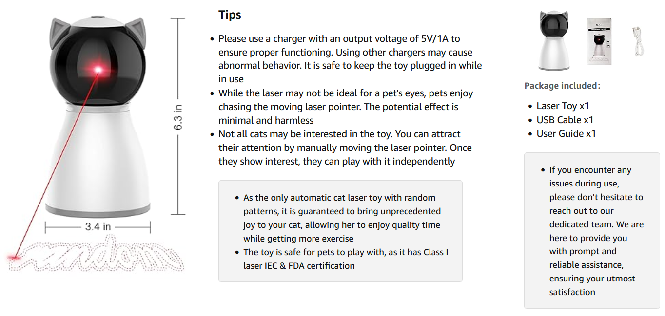 YVE LIFE Laser Cat Toy
YVE LIFE Interactive Cat Toy
YVE LIFE Motion-Activated Cat Laser
YVE LIFE Rechargeable Cat Laser Toy
YVE LIFE Random Trajectory Laser Toy
YVE LIFE Cat Toy for Indoor Cats
YVE LIFE Adjustable Angle Cat Laser
YVE LIFE Silent Motor Cat Toy
YVE LIFE Automatic Cat Laser Toy
YVE LIFE 4th Generation Cat Laser Toy